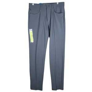 Haggar The Active Series Pants Mens 32x34 Indigo Blue Slim Fit 5-Pocket HC80431